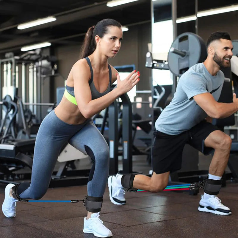 Professional Booty Leg Resistance Bands with Ankle Strap for Hip Fitness Training and Glute Workout for Women