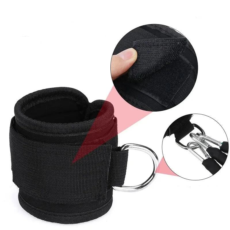Professional Booty Leg Resistance Bands with Ankle Strap for Hip Fitness Training and Glute Workout for Women